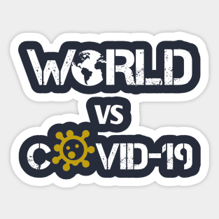 World VS Covid-19 Sticker